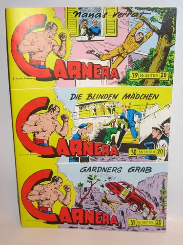 CARNERA Piccolo Nr. 29, 30, 31 UNGESCHNITTEN / Hethke Comics (L)