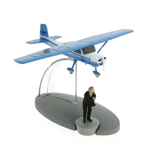 TIM & STRUPPI Chessna 150 Fastback Schulze Tintin Moulinsart Flugzeugmodell (L)*