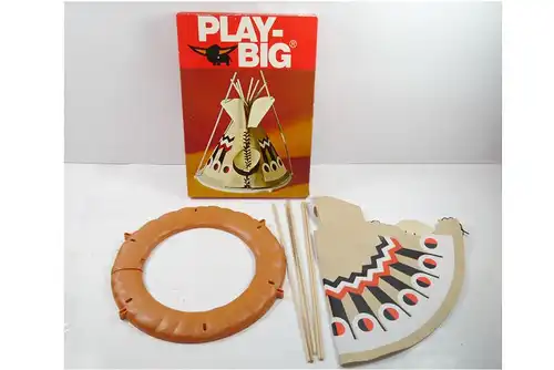 PLAY BIG Indianer Zelt 5611 Spielset 70er - mit OVP (F6) #A