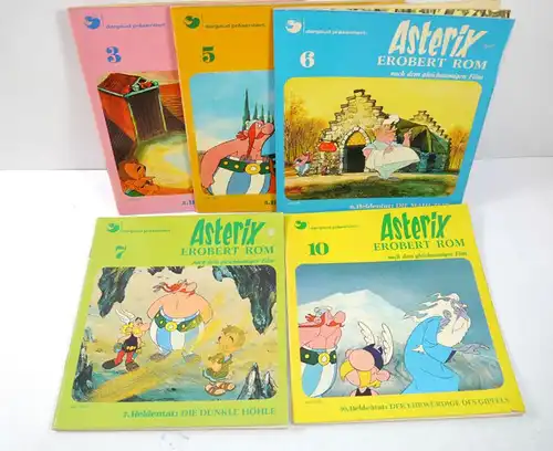 ASTERIX erobert Rom - Nr. 3 5 6 7 10 Comic Kinderbuch PESTALOZZI VERLAG (WR3)