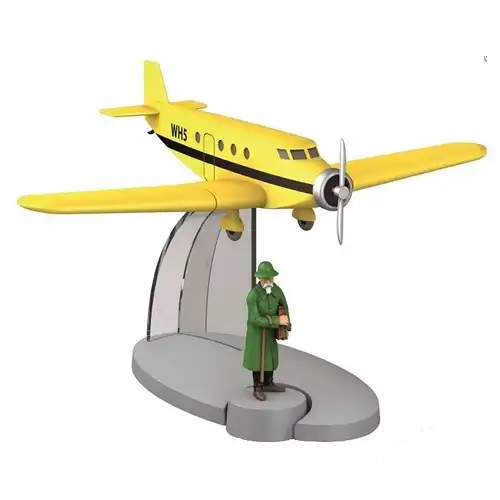 TIM & STRUPPI Flugzeug Basil Bazaroff Figur Tintin Moulinsart Modell 29534 (L*