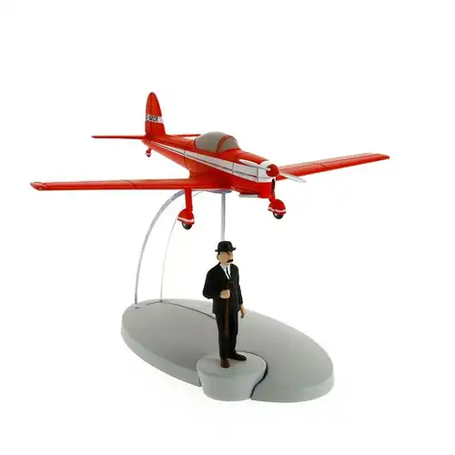 TIM & STRUPPI Rotes Flugzeug Schulze Figur Tintin Moulinsart Modell 29528 (L*