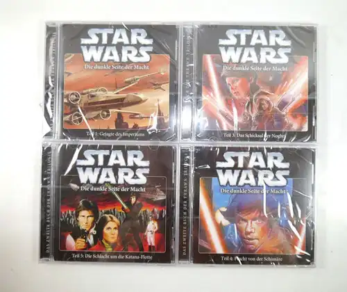 STAR WARS Dunkle Seite der Macht - Teil 1 3 4 5 CD Hörspiel IMAGA Audio Neu KB