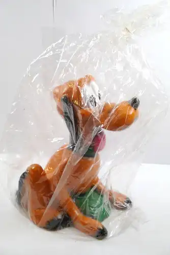 Disney PLUTO Großfigur ca. 26cm Celloplast 80er Jahre Neu (KB)