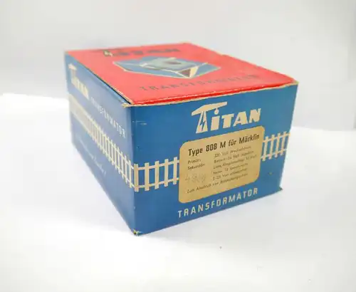 TITAN Transformator Trafo Type 808 M für MÄRKLIN Wechselstrom - mit OVP (K83)