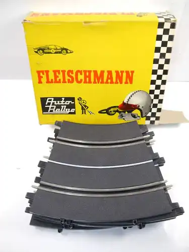 FLEISCHMANN Auto Rallye : 3151 Kurve ( 6 Stk. ) Schiene für Slotcar mit OVP F16