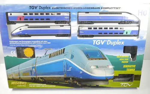 TGV DUPLEX Mehano Train Komplettset H0 Gleichstrom Triebwagen NEU (F15)