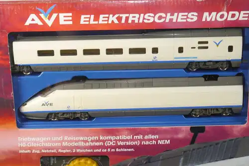 AVE Spanischer High-Speed Mehano Train Komplettset H0 Triebwagen Neu (F5) Z:2