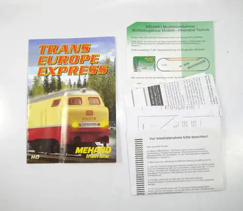 TRANS EUROPE EXPRESS Mehano Train Line Diesellokomotive DB Komplettset H0 (F5)