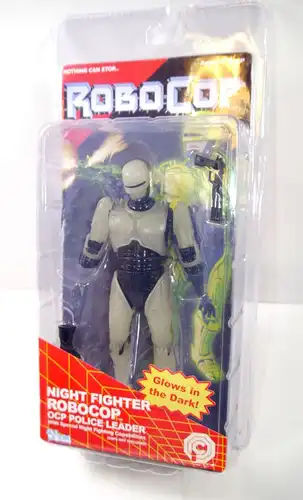 ROBOCOP Night Fight Robocop Actionfigur GLOWS IN THE DARK Neca Neu (L)