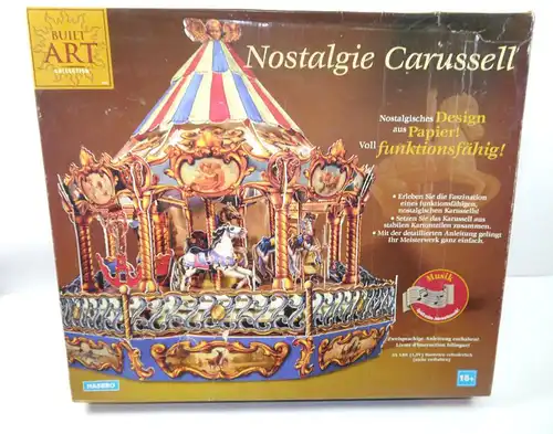 BUILT ART Nostalgie Carussell / Karussell Papier Modellbausatz HASBRO (F18)