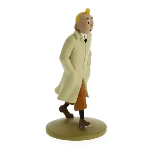 TIM & STRUPPI Tintin im Trenchcoat Figur MOULINSART ca.12cm NEU (L)*
