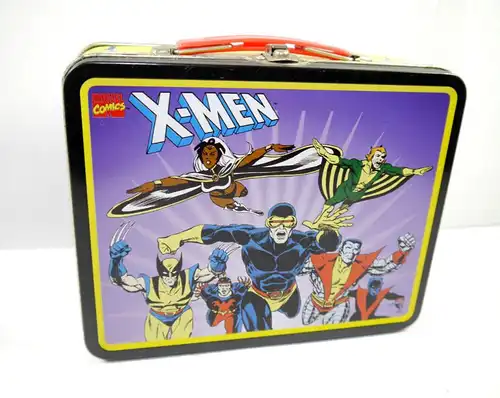 Marvel X-MEN Brotdose Lunchbox Blech Comic Wolverine Storm retro 19x16 (L)