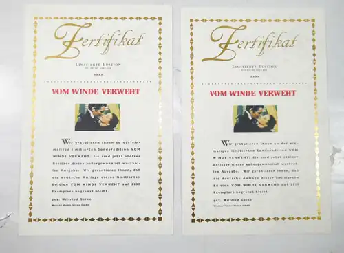 VOM WINDE VERWEHT Best of MGM Classics - 3 VHS Kassetten Set LIMITIERT (MF14)