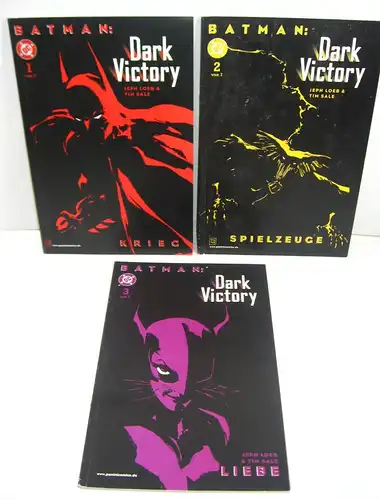 BATMAN Dark Victory Band 1 + 2 + 3 Comic SC DC PANINI (B1)
