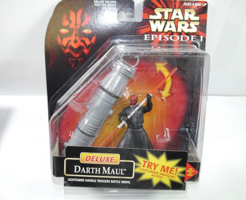 Star Wars Deluxe Darth Maul Battle Swing Actionfigur Hasbro Ca 10cm Lr19