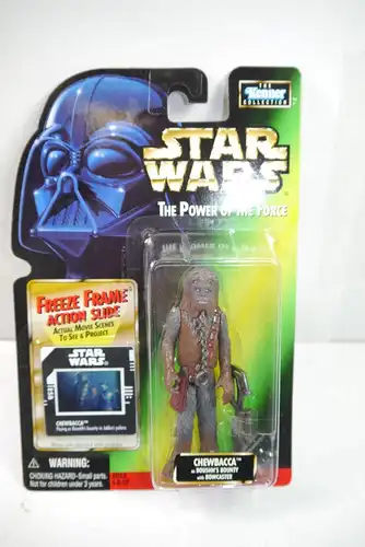 STAR WARS Power of the Force  Chewbacca Bowcaster KENNER Neu (LR18)