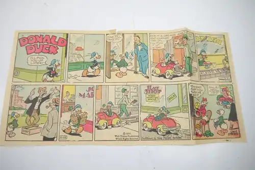 Walt Disney DONALD DUCK Newspaper 9 Comic Strip´s ´56 Jahre halbe Seiten (WR3)B