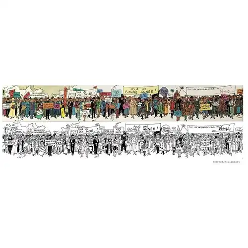 TIM & STRUPPI Tintin Metallfigur Set Serie 8 Kollektion Carte de Voeux 1972 2018
