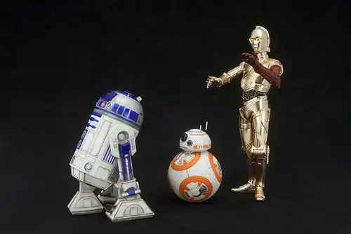 STAR WARS Episode VII : C-3PO + R2-D2 + BB-8 Figur Set KOTOBUKIYA 1/10 Neu (L)