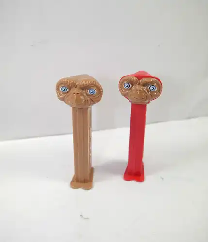 PEZ Spender E.T. Der Außerirdische ( rot red / braun brown ) ca.9,5cm (K60) # 07