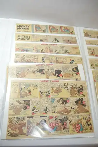 Walt Disney Mickey Mouse  Newspaper 31 Comic Strip´s RAR  halbe Seiten (WR9G