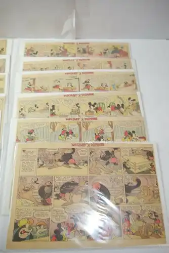 Walt Disney Mickey Mouse  Newspaper 31 Comic Strip´s RAR  halbe Seiten (WR9G