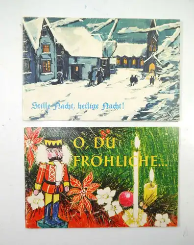 TCHIBO Weihnachtsheft 2 Hefte Werbung 60er / Stille Nacht heilige Nacht (K66)