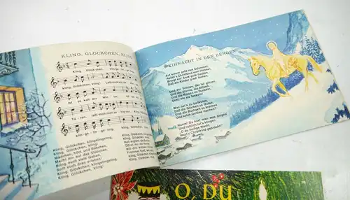 TCHIBO Weihnachtsheft 2 Hefte Werbung 60er / Stille Nacht heilige Nacht (K66)