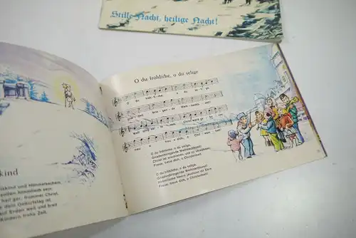 TCHIBO Weihnachtsheft 2 Hefte Werbung 60er / Stille Nacht heilige Nacht (K66)