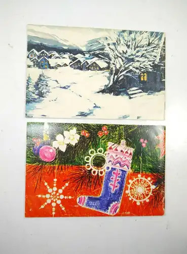 TCHIBO Weihnachtsheft 2 Hefte Werbung 60er / Stille Nacht heilige Nacht (K66)