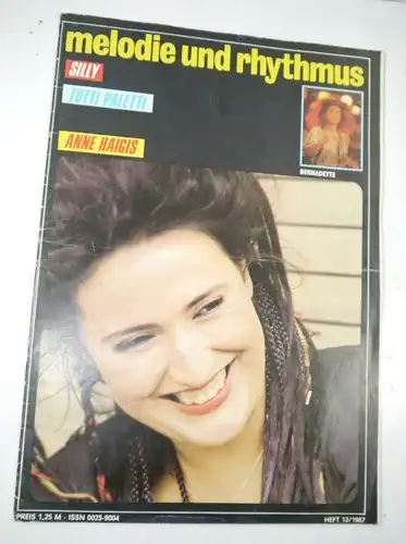 MELODIE UND RYTHMUS Heft 12/1987 Zeitschrift Magazin / Silly Tutti Paletti (WR7)