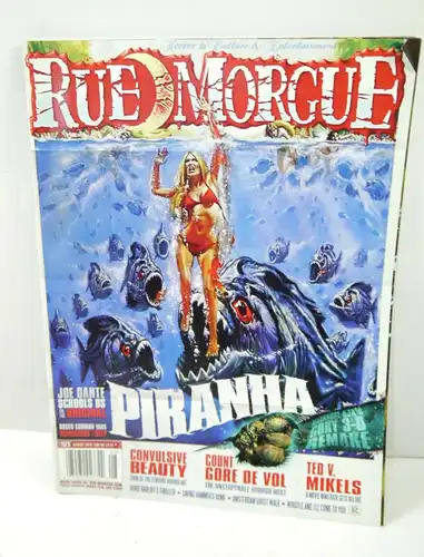 RUE MORGUE Heft 103 / 2010 Magazin Zeitschrift HORROR Piranha (WR8)