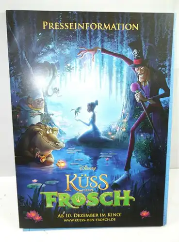 Disney KÜSS DEN FROSCH Princess & the Frog Presseinformation / Pressemappe (WR8)