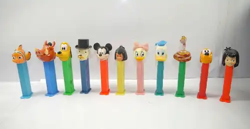 PEZ Spender DISNEY Dagobert Pluto Mickey Donald Duck Nemo Pumbaa Set (K78) # 01