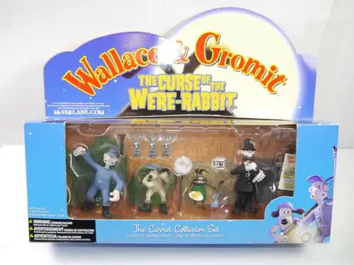 WALLACE & GROMIT Curse of the Were-Rabbit : Carrot Collector Set McFARLANE (L)