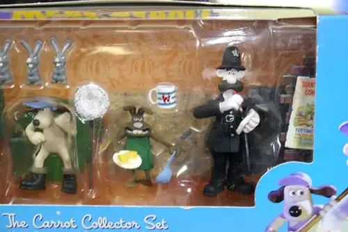 WALLACE & GROMIT Curse of the Were-Rabbit : Carrot Collector Set McFARLANE (L)