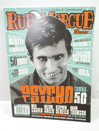 RUE MORGUE 13th Anniversary Halloween Heft 105 Magazin HORROR Psycho (WR8)
