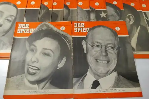 Der Spiege 24 vers. Hefte von 1952  Zeitschrift Das deutsche Magazin    F29 A