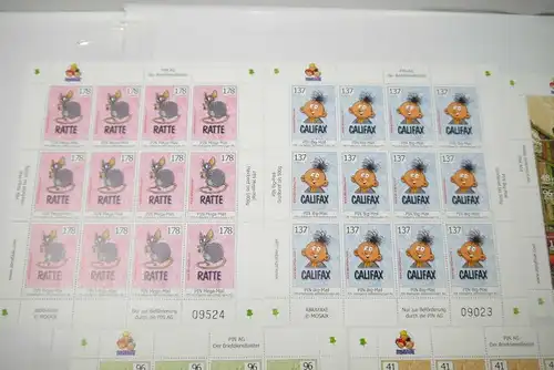 PIN AG Briefmarkenedition  ABRAFAXE Mosaik  kompletter Satz  TOP   (WR3)