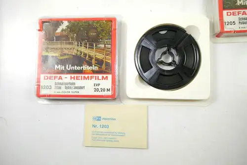 DEFA Heimfilm Konvolut : 8 Filmrollen Schmalspurbahn 8mm COLOR SUPER (K62)