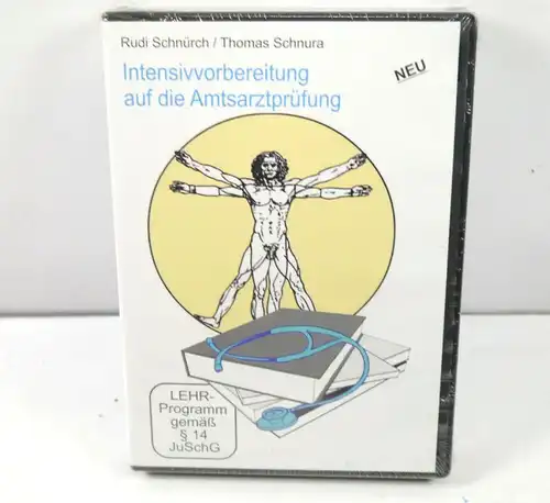 INTENSIVVORBEREITUNG AUF DIE AMTSARZTPRÜFUNG 5-DVD's Schnürch , Schnura NEU WR8
