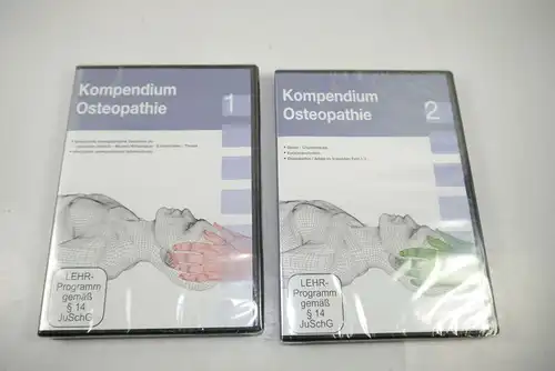 KOMPENDIUM OSTEOPATHIE 1 + 2  DVD Neu (WR7)