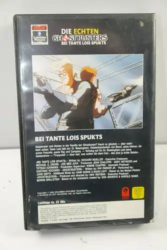 GHOSTBUSTERS # 2 Bei Tante Lois spukts VHS Video Kassette CARTOON (K67)
