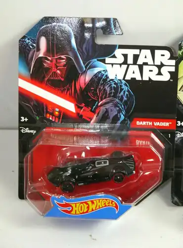 STAR WARS 3er Set Darth Vader BB-8 General Grievous Auto HOT WHEELS Neu (L)