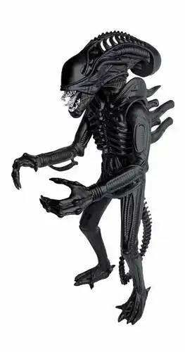 ALIENS Super Size Alien Warrior Actionfigur CLASSIC TOY Super 7 black 46cm (L)