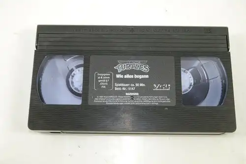 TEENAGE MUTANT HERO TURTLES Wie alles begann VHS Kassette Zeichentrick (WR2)