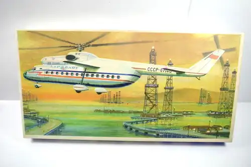 VEB PLASTICART MI-6 Hubschrauber Helicopter Plastik Modellbausatz 1:100 (F21)