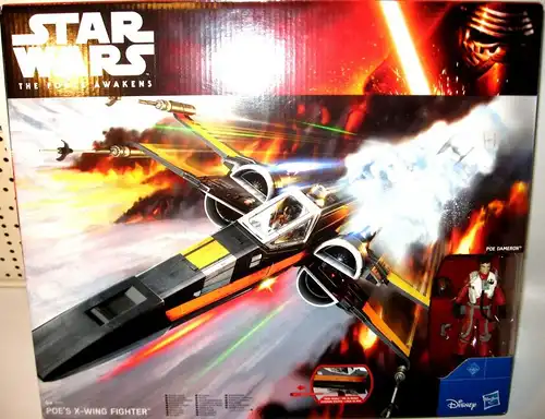 STAR WARS The Force Awakens - B3953 Poe 's X-Wing Fighter + Actionfigur Set (L)*