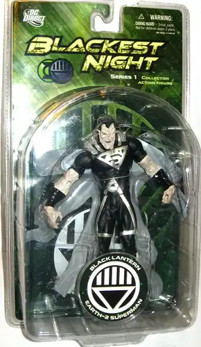 BLACKEST NIGHT Black Lantern Earth-2 Superman Actionfigur DC DIRECT ca.17cm (L)
